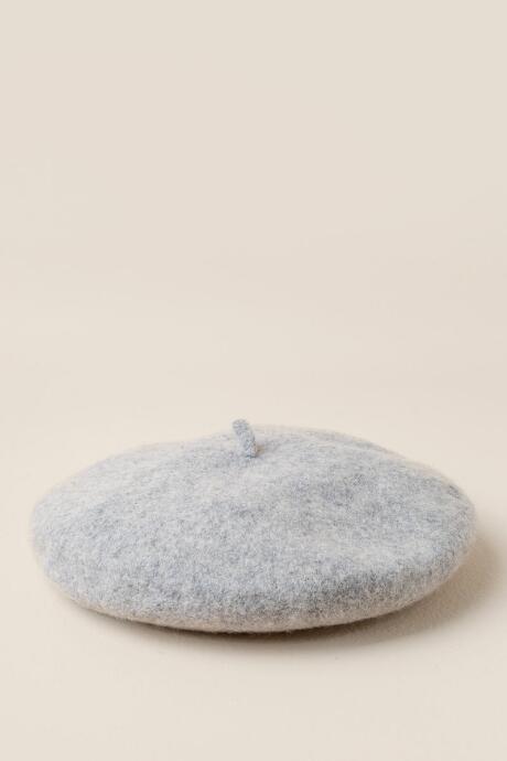 Francesca's Camila Wool Beret - Gray