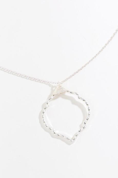 Francesca's Nakia Moroccan Pendant Necklace - Silver