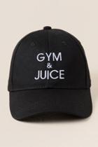 Francesca's Gym & Juice Baseball Cap - Black