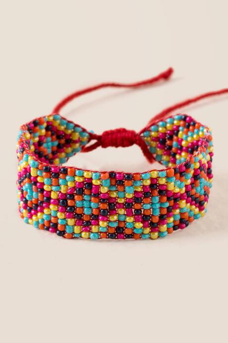 Francesca's Kai Beaded Pull Tie Bracelet - Multi