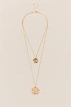 Francesca's Valeria Layered Coins Necklace - Gold