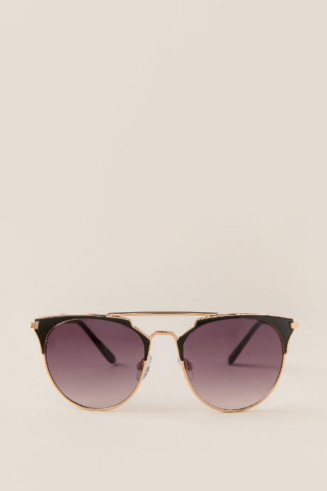 Francesca's Cooper Brow Bar Sunglasses - Black
