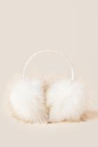Francesca's Ainsley Faux Fur Earmuffs - Ivory