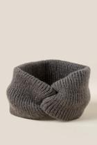 Francesca's Gigi Heavy Knit Turban - Charcoal