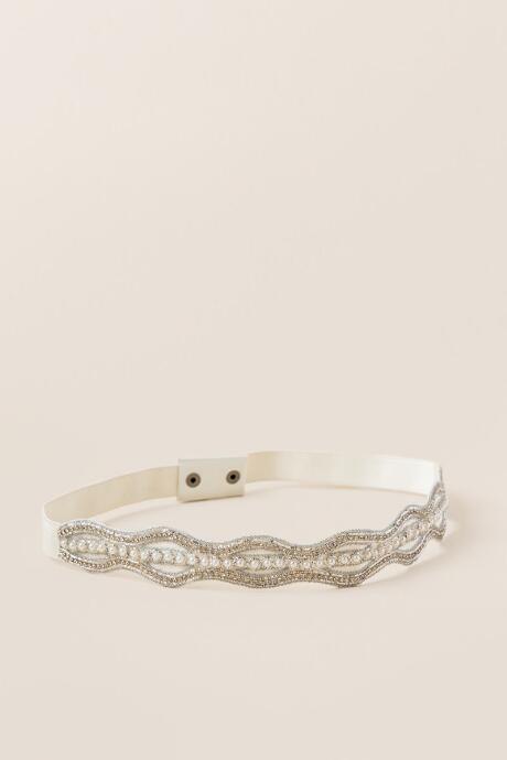 Francesca's Juno Embellished Belt - Silver