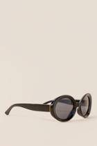 Francesca's Charlee Retro Round Sunglasses - Black