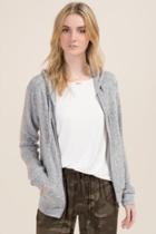 Mi Ami Chanelle Track Jacket - Heather Gray