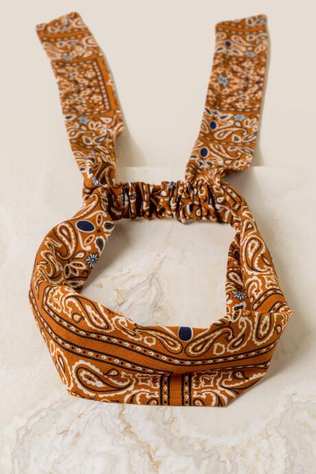 Francesca's Aliyah Rustic Headwrap - Rust