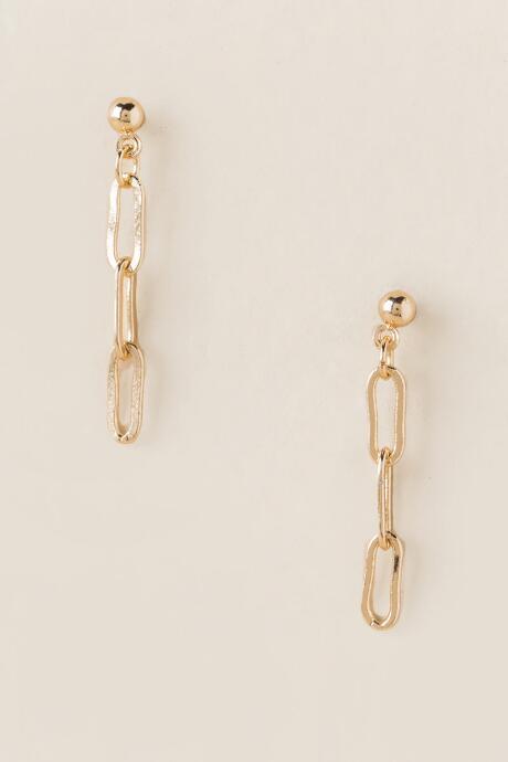 Francesca's Victoria Chain Drop Earring - Gold