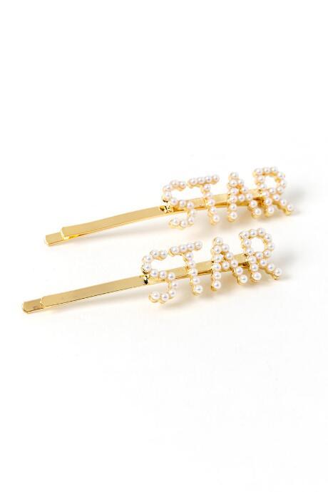 Francesca's Amy Star Pearl Bobby Pins - Pearl