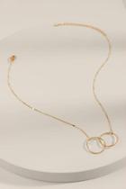 Francesca's Ayla Linked Circles Pendant Necklace - Gold