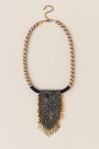 Francesca's Brynn Woven Bead Bib Necklace - Multi