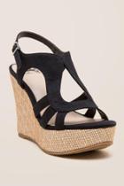 Fergalicious Vista Canvas Wedge - Black