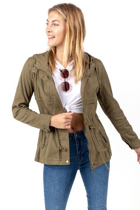 Francesca's Trinity Anorak Jacket - Olive