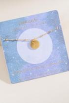 Francesca Inchess Cancer Constellation Coin Pendant Necklace - Gold