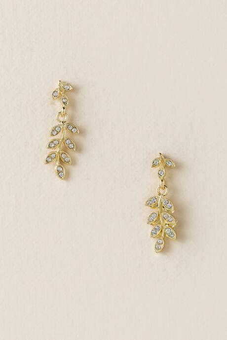 Francesca's Josephine Petal Linear Drop Earring - Crystal