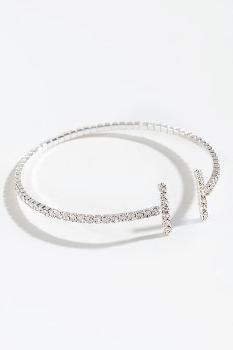Francesca's Kelly Parallel Bars Cupchain Bangle - Silver