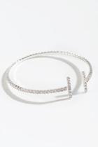 Francesca's Kelly Parallel Bars Cupchain Bangle - Silver