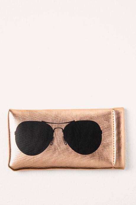 Francesca's Aviator Sunglasses Case - Rose/gold