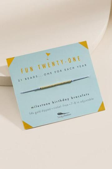 Francesca's Fun Twenty-one Birthday Bracelet - Green