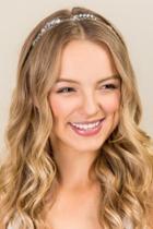 Francesca's Maria Silver Embellished Headband - Silver