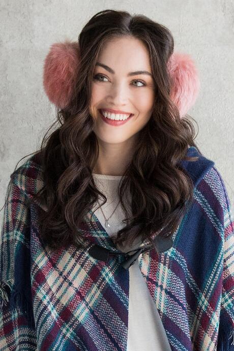 Francesca's Robyn Faux Fur Earmuffs - Rose