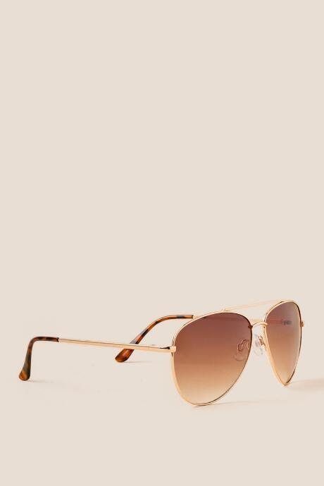 Francesca's Kelsey Classic Aviators - Gold