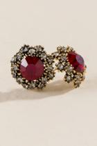 Francesca Inchess Hayden Halo Studs In Red - Red