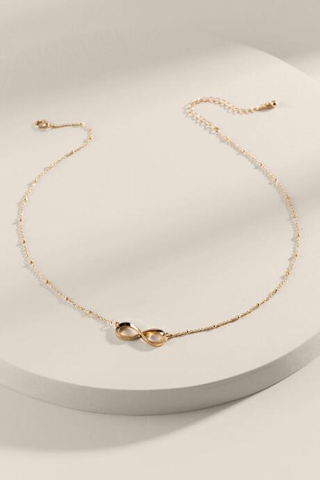 Francesca's Penelope Infinity Pendant Necklace - Gold