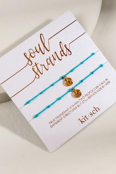 Kitsch Soul Strand Bracelet - Turquoise