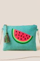 Francesca's Eleanor Watermelon Crossbody - Green