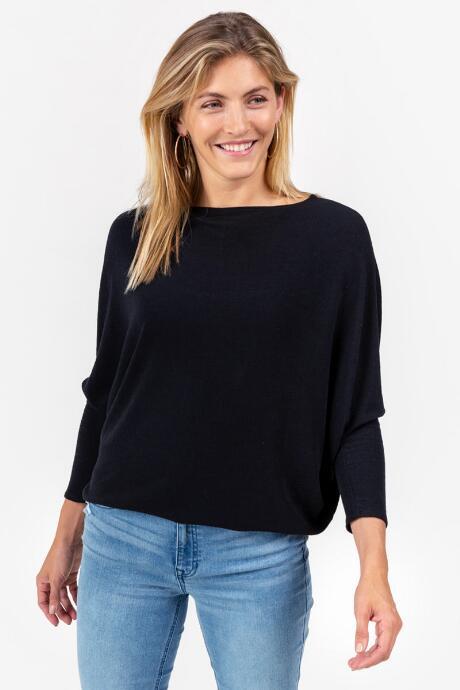 Francesca's Bradi Dolamn Sleeve Top - Black