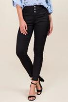 Harper Triple Stack Hi Rise Skinny Jean - Black