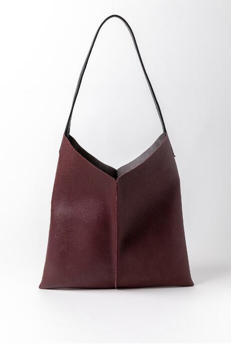Francesca's Arianna Slouchy Tote Handbag - Wine