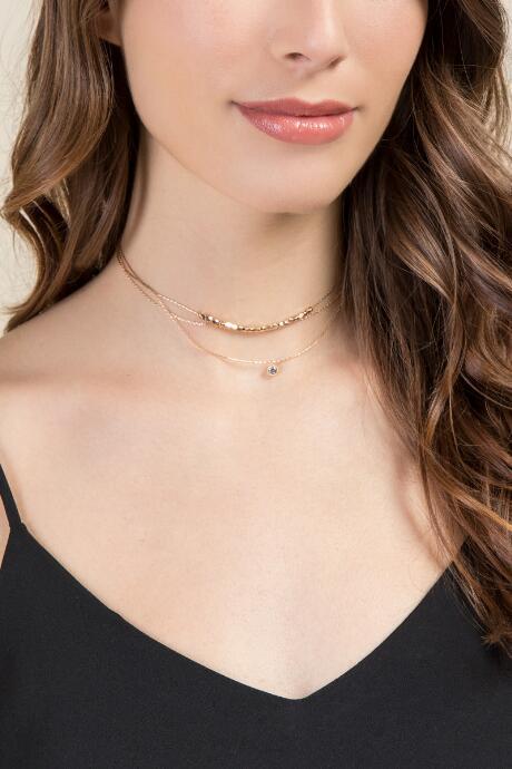 Francesca's Mckenzie Layered Choker - Gold