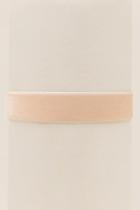 Francesca's Ally Wide Velvet Choker In Beige - Beige
