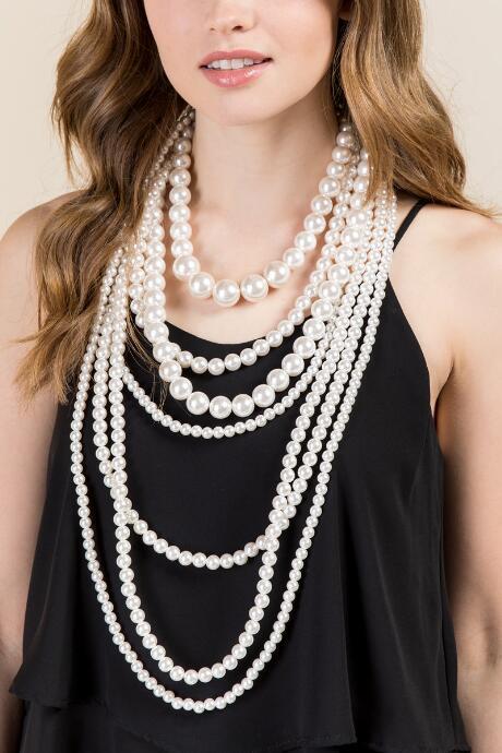 Francesca Inchess Bradshaw Statement Pearl Necklace - Pearl