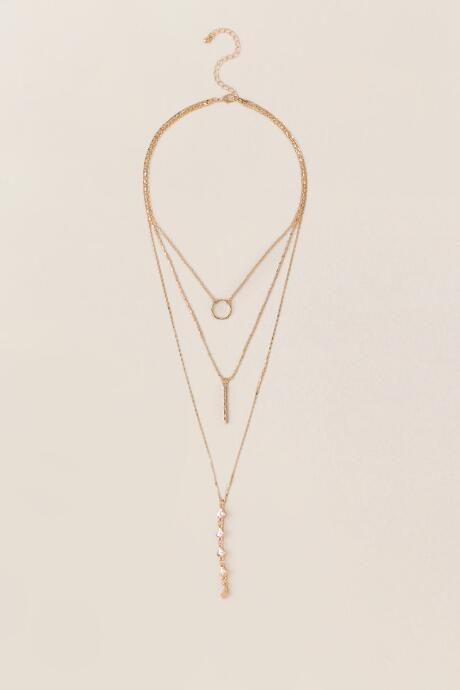 Francesca's Mariah Layered Delicate Necklace - Gold