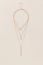 Francesca's Mariah Layered Delicate Necklace - Gold