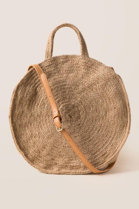 Francescas Large Eden Straw Tote - Natural