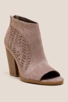 Not Rated Jinora Peep Toe Shootie - Taupe