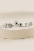 Francesca's Femmi Filigree Stud Set - Silver