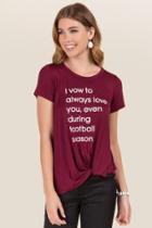 Sweet Claire I Vow To Always Love You Graphic Tee - Maroon