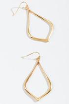 Francesca's Nadia Pointed Teardrop Earrings - Gold