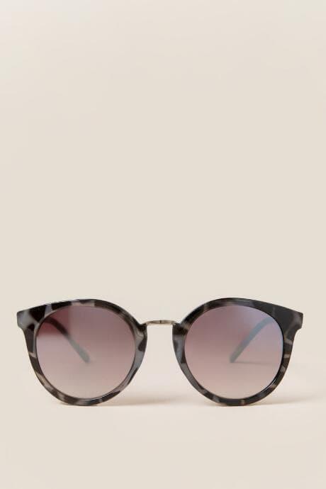 Francesca's Kamalame Smoked Tortoise Sunglasses - Gray