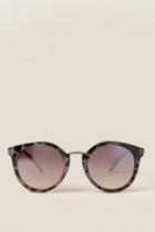 Francesca's Kamalame Smoked Tortoise Sunglasses - Gray