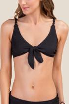 Francesca Inchess Emma Triangle Swimsuit Top - Black