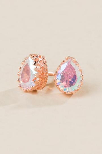 Francesca's Alita Iridescent Crystal Studs - Iridescent
