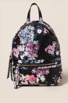 Francesca's Darcy Floral Mini Backpack - Black