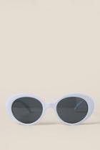 Francesca's Jackie Classic Sunglasses In White - White